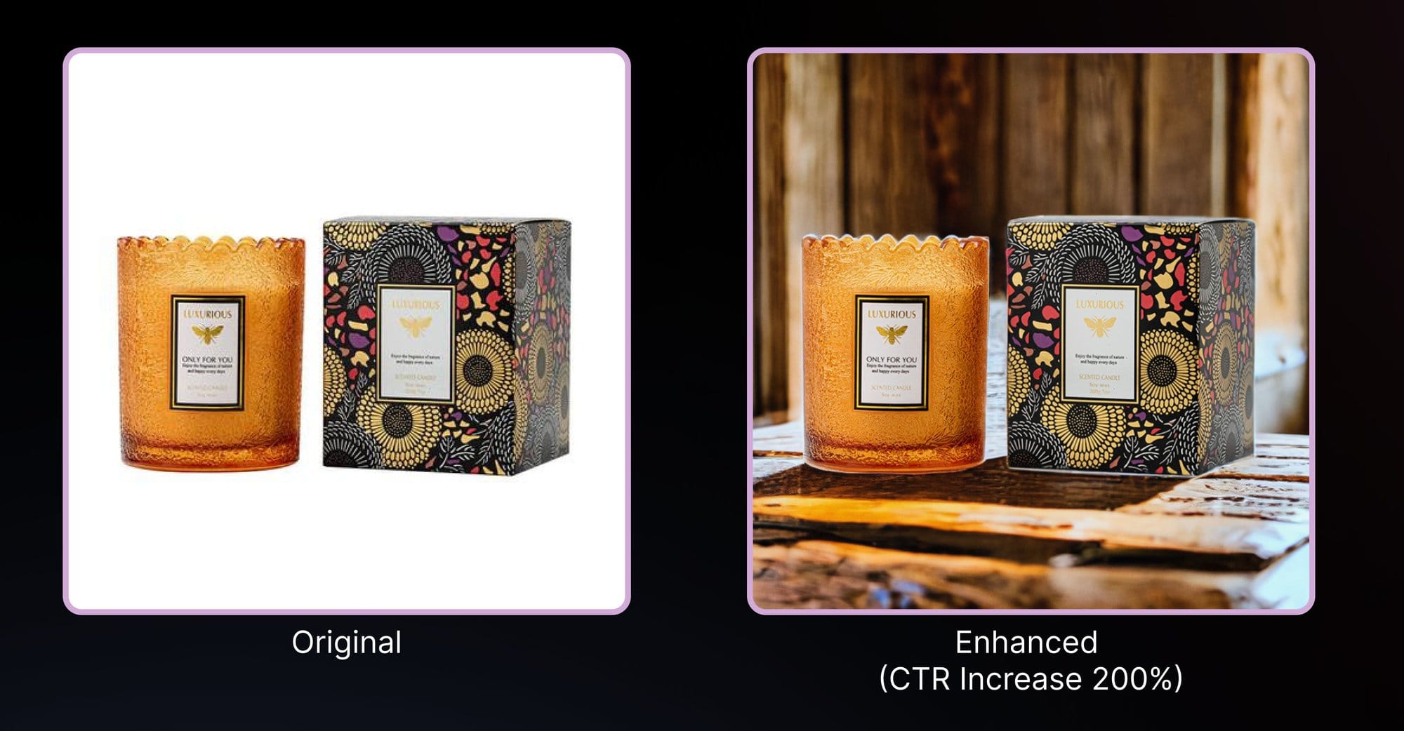 Luxury Relief Soy Wax Scented Candle