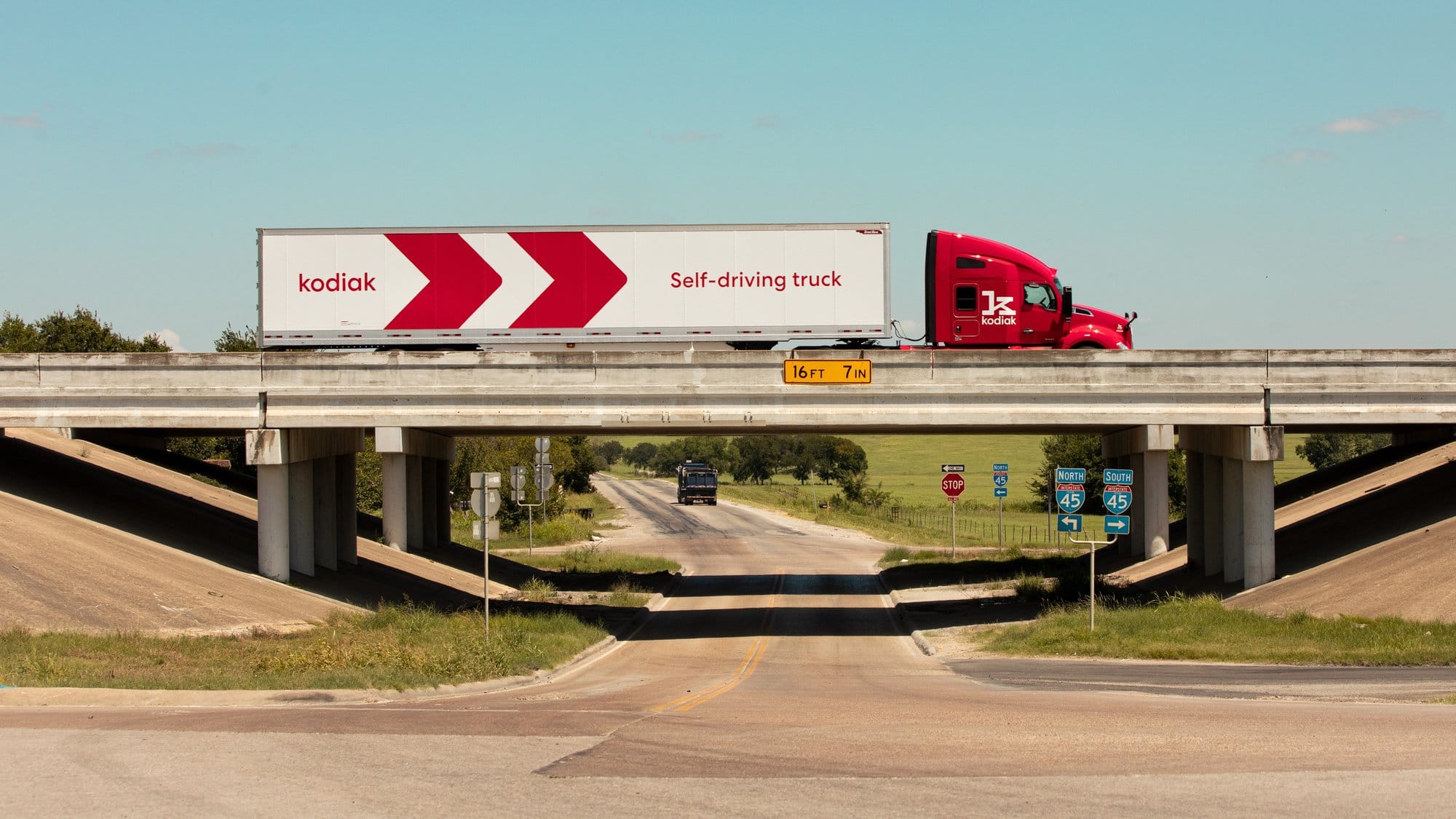 Truck on Overpass